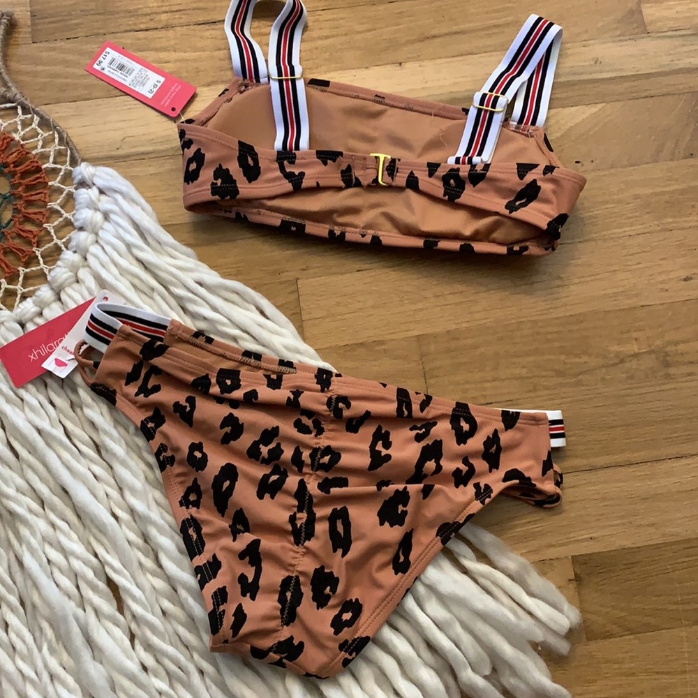 🎈NWT leopard and stripes bikini 👙 - Picture 5 of 5